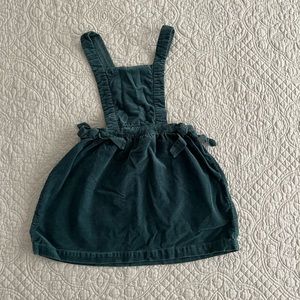 Zara toddler overall dress, size 4-5 yrs, color green
